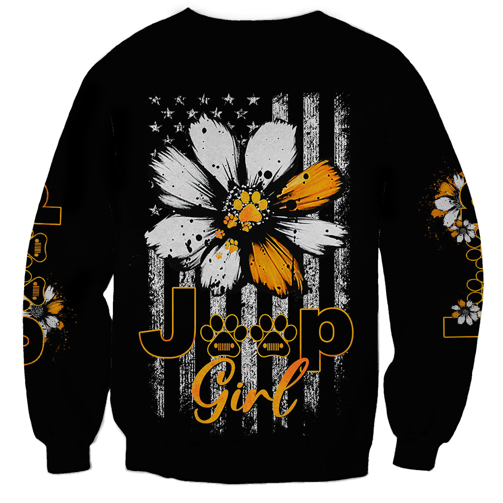 jeep-girl-dog-paw-daisy-sweatshirt