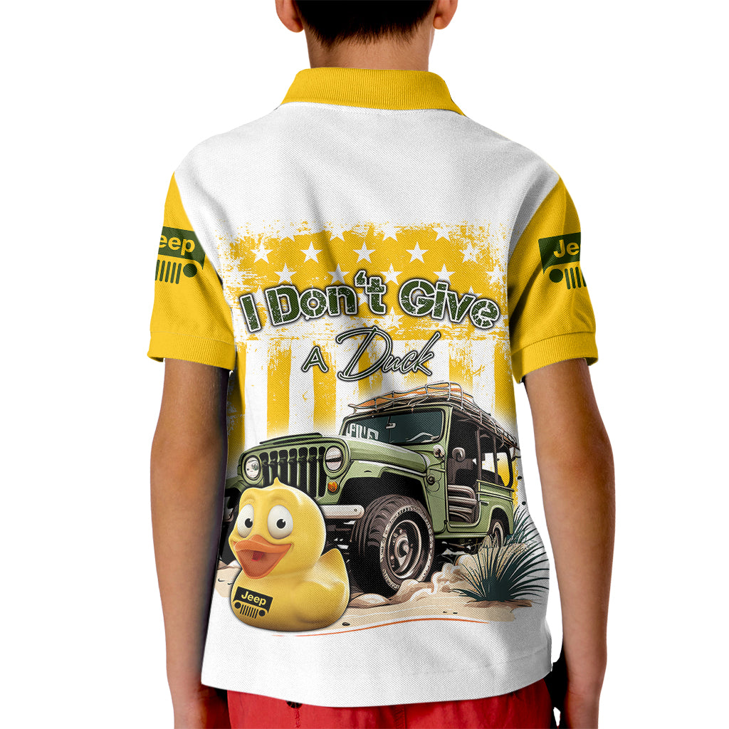 duck-duck-jeep-kid-polo-shirt-i-dont-give-a-duck-mix-yellow-american-flag