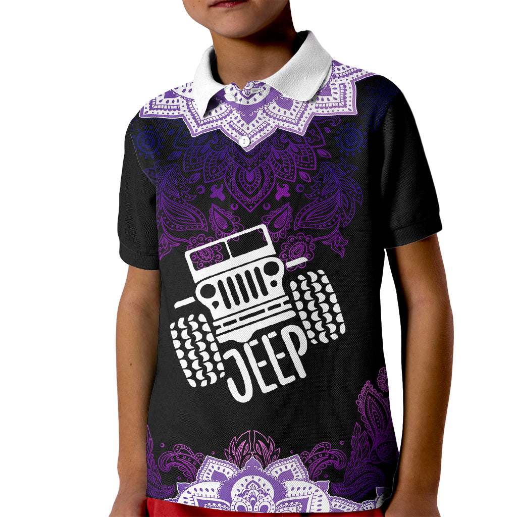 jeep-mandala-kid-polo-shirt-patterns-flower-mix-jeep