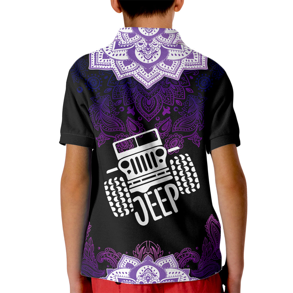 jeep-mandala-kid-polo-shirt-patterns-flower-mix-jeep