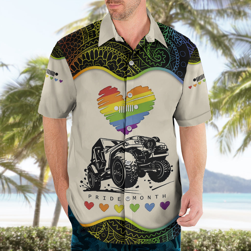 jeep-pride-month-hawaiian-shirt-floral-pattern-and-heart-with-lgbt-flag