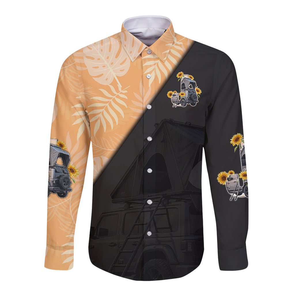 jeep-camping-is-the-best-long-sleeve-button-shirt-j-alphabet-mix-sunflower