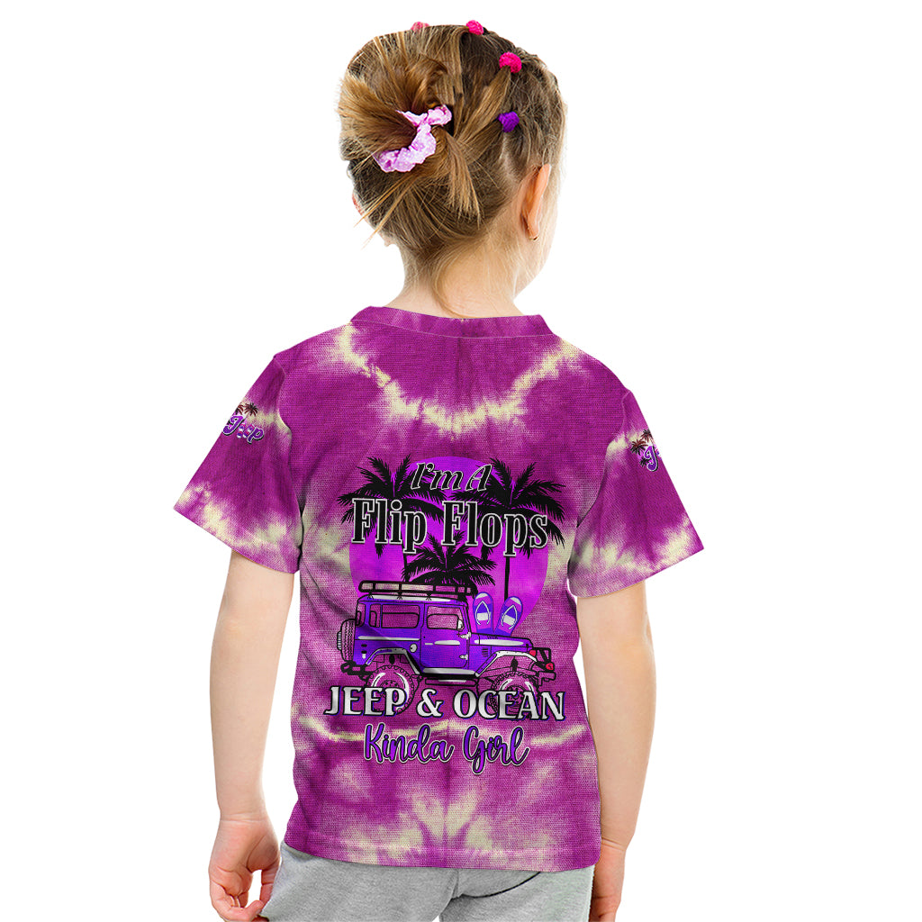 pink-jeep-tie-dye-kid-t-shirt-im-a-flip-flops-jeep-and-ocean-kinda-girl-ver02