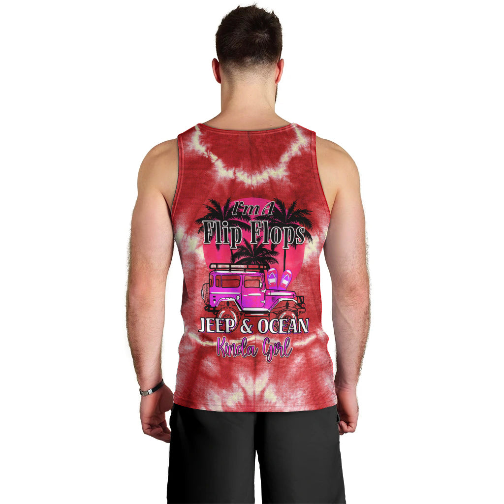 red-jeep-tie-dye-men-tank-top-im-a-flip-flops-jeep-and-ocean-kinda-girl-ver02