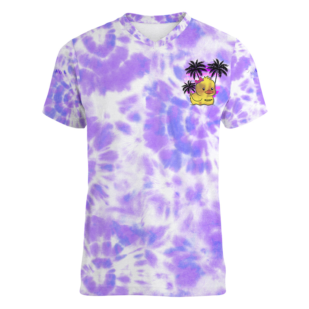 violet-jeep-tie-dye-women-v-neck-t-shirt-the-best-things-in-life-mess-up-your