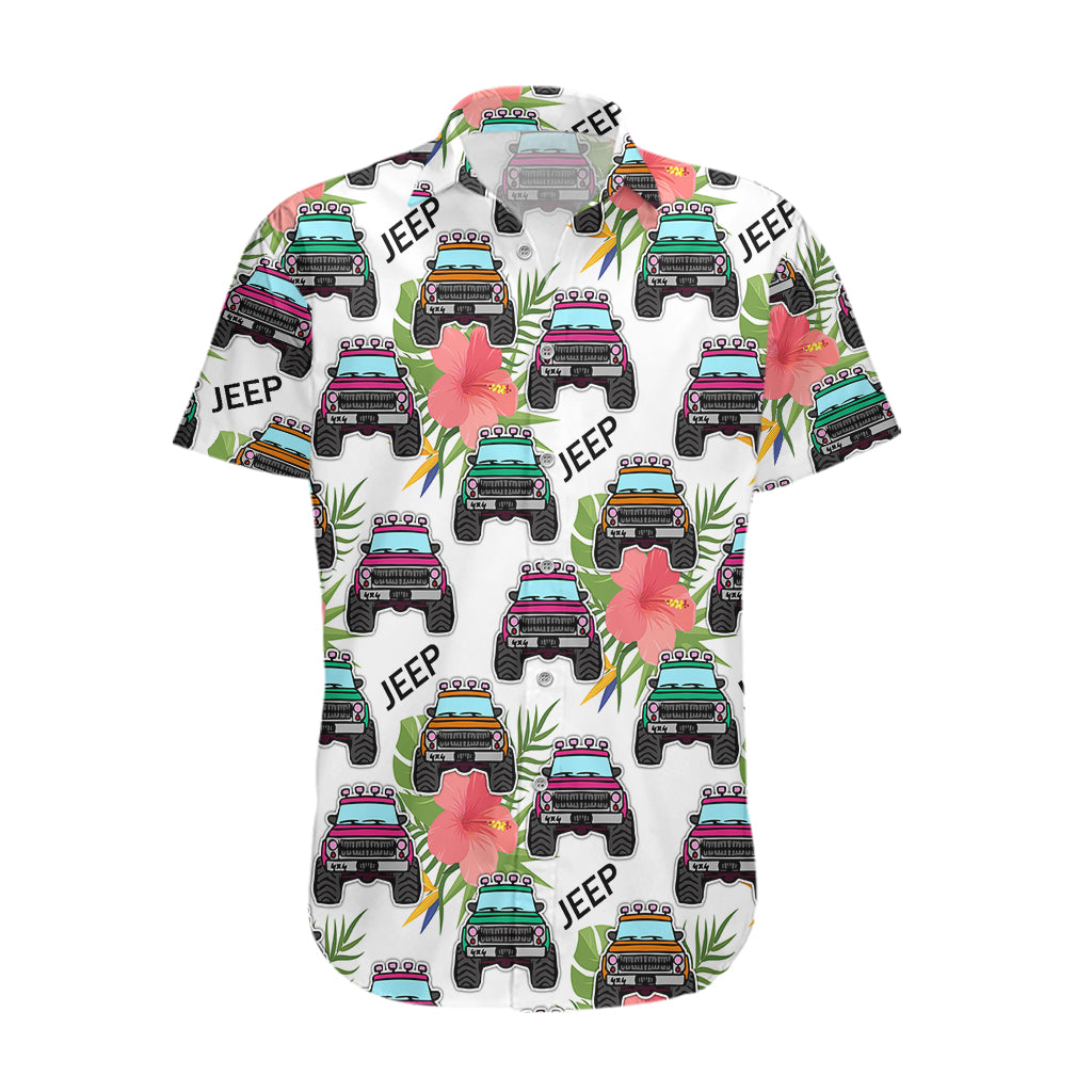 jeep-hawaii-hawaiian-shirt-hibiscus-flower-mix-jeep