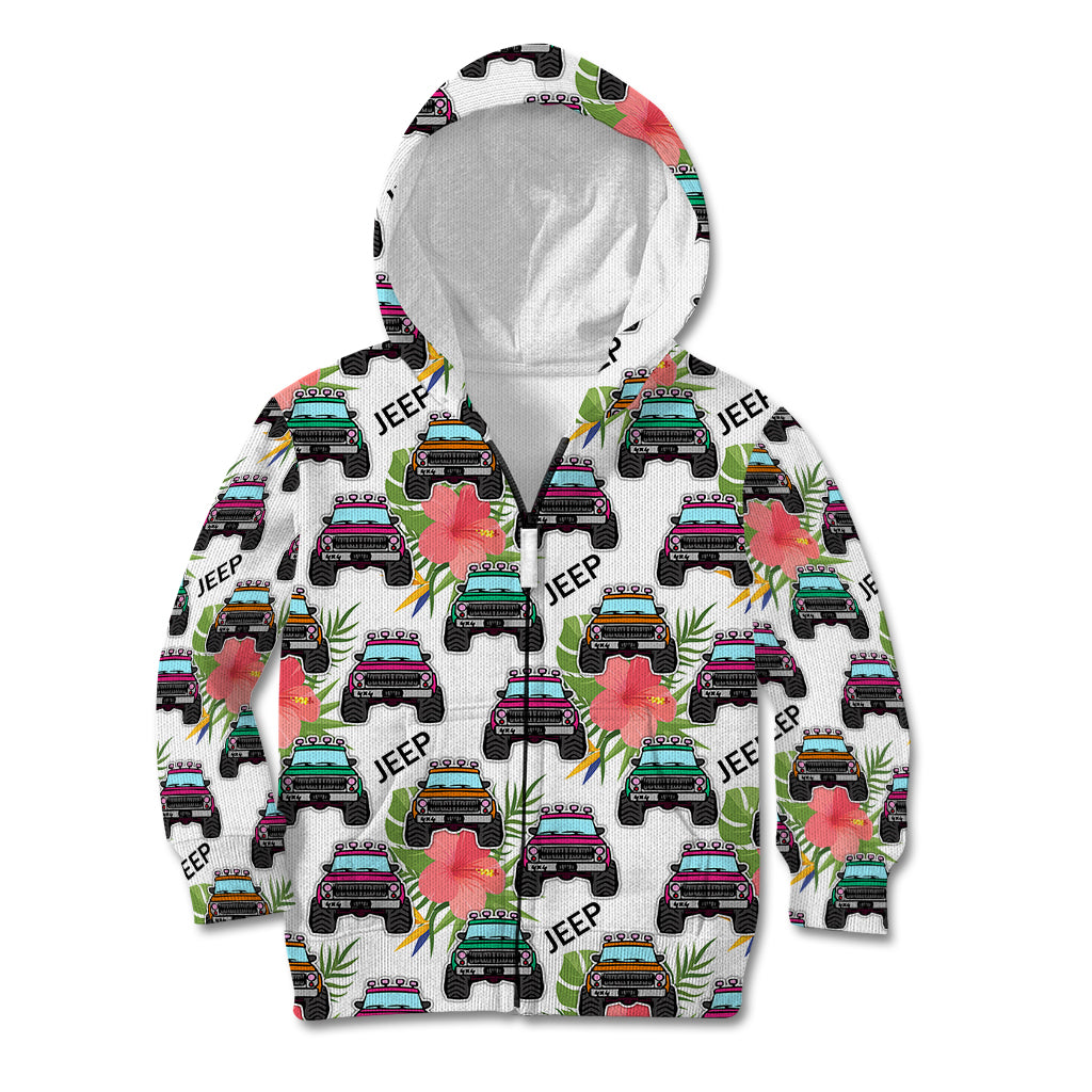 jeep-hawaii-kid-hoodie-hibiscus-flower-mix-jeep