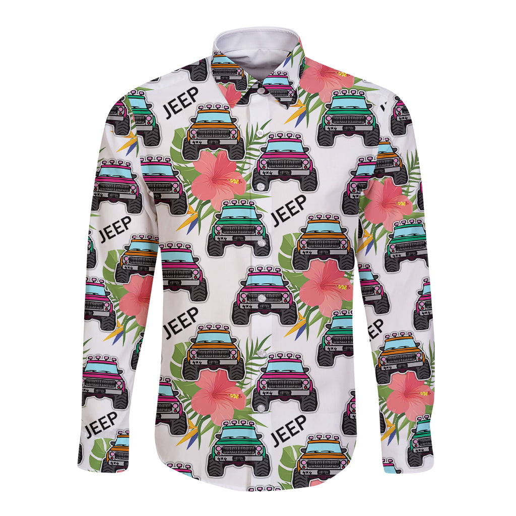 jeep-hawaii-long-sleeve-button-shirt-hibiscus-flower-mix-jeep