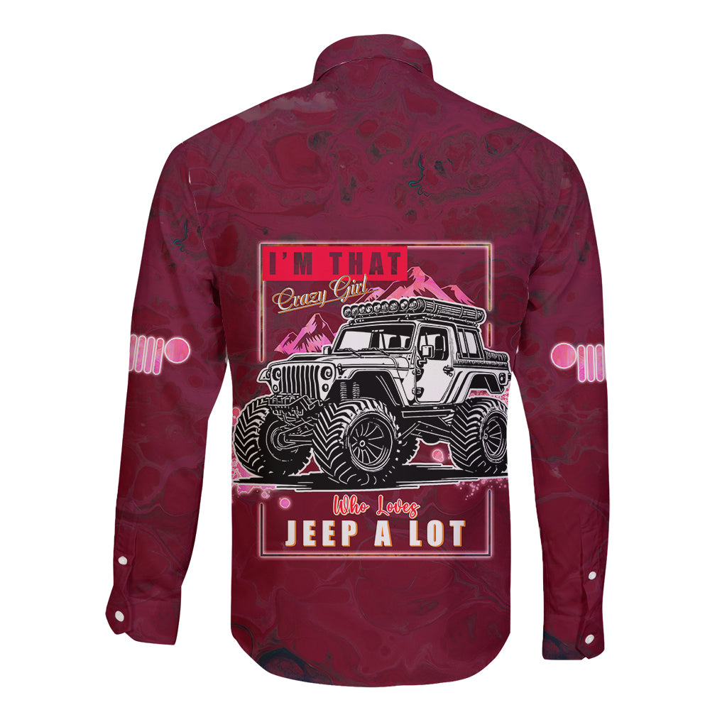 pink-jeep-long-sleeve-button-shirt-im-that-crazy-girl-who-loves-jeep-a-lot