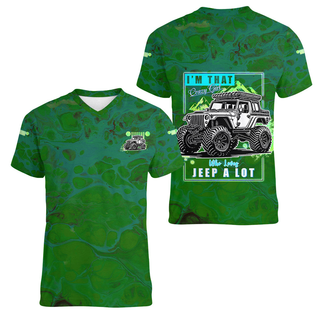 green-jeep-women-v-neck-t-shirt-im-that-crazy-girl-who-loves-jeep-a-lot