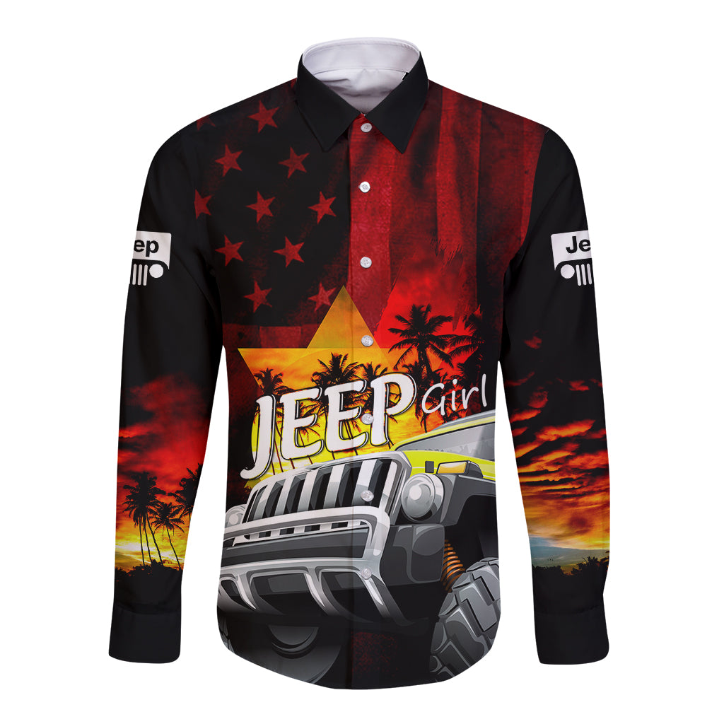 red-jeep-long-sleeve-button-shirt-you-can-go-fast-but-i-can-go-anywhere