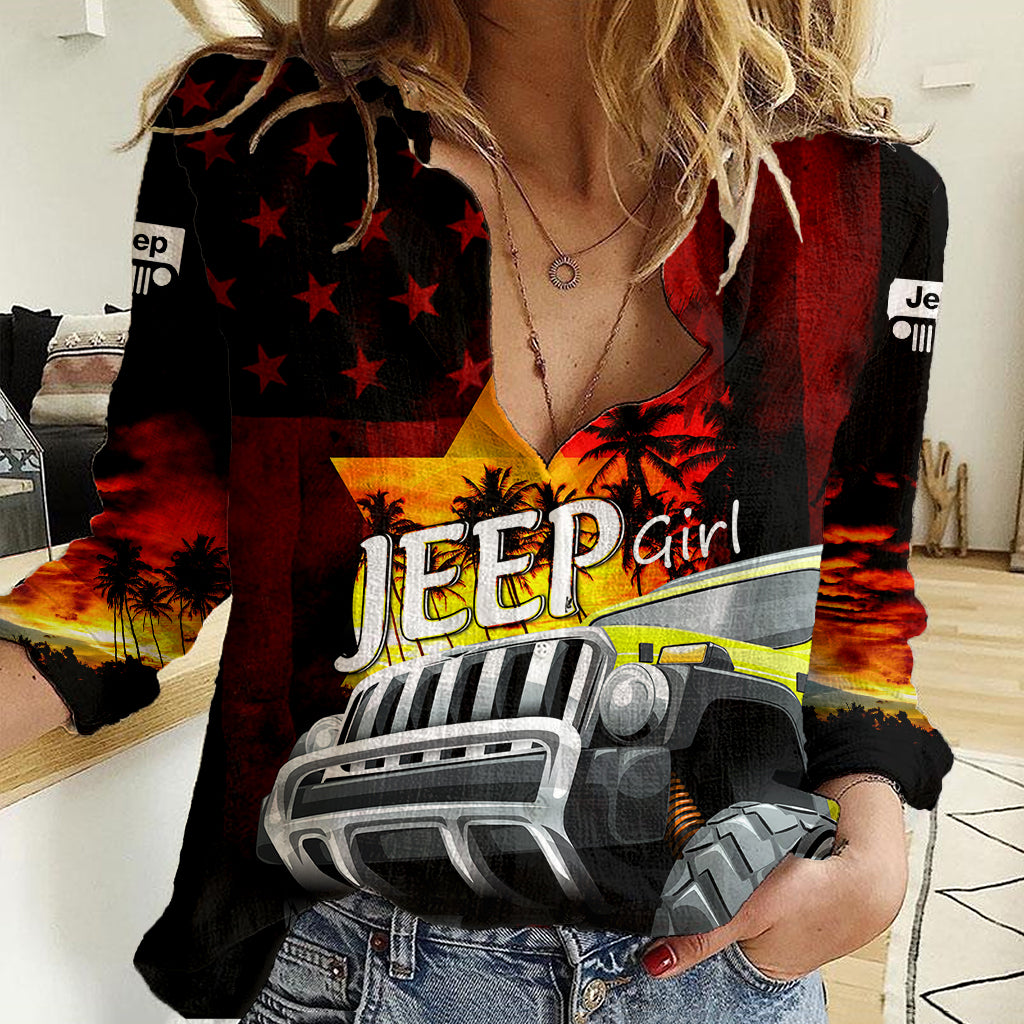 red-jeep-women-casual-shirt-you-can-go-fast-but-i-can-go-anywhere