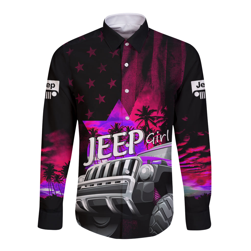 pink-jeep-long-sleeve-button-shirt-you-can-go-fast-but-i-can-go-anywhere