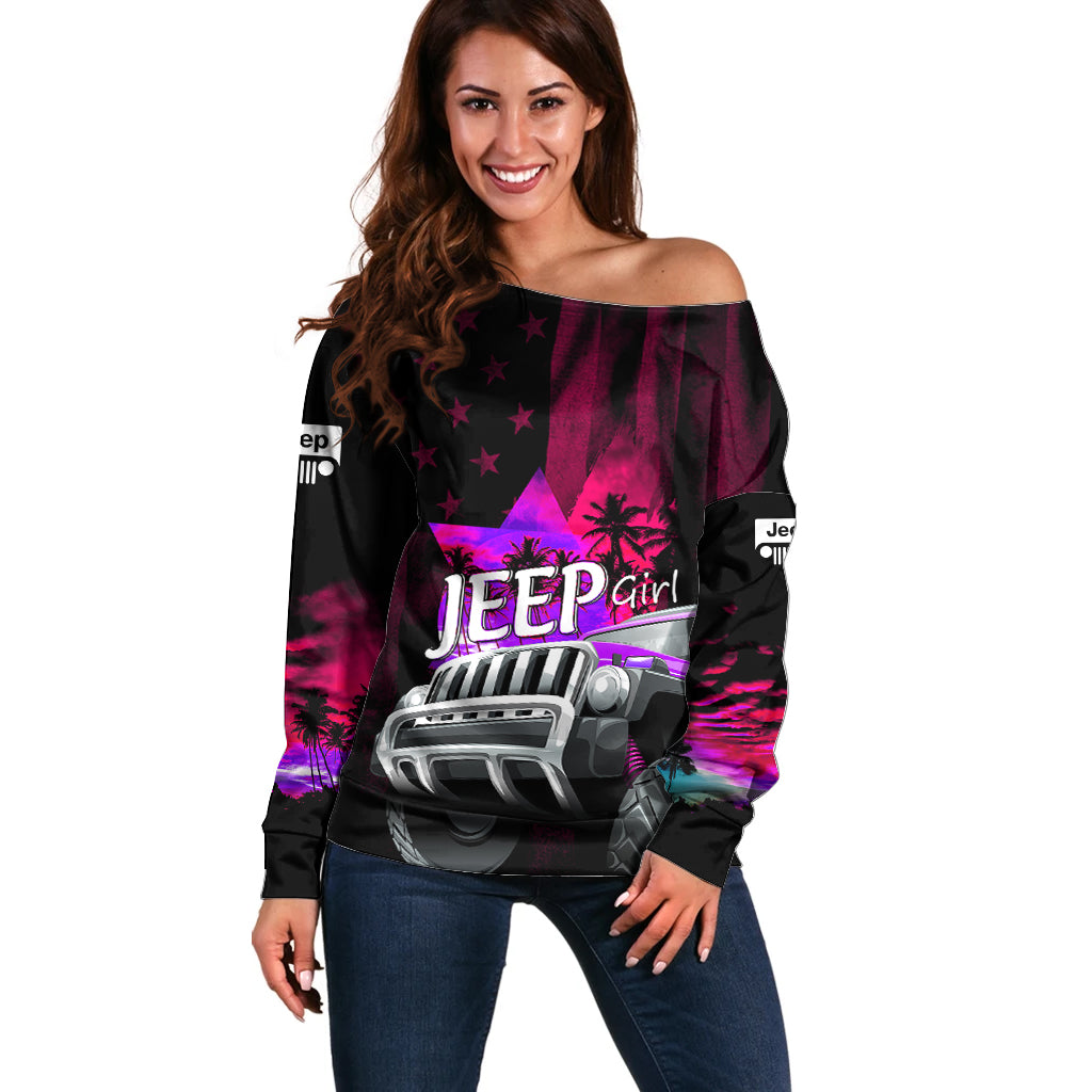 pink-jeep-off-shoulder-sweater-you-can-go-fast-but-i-can-go-anywhere