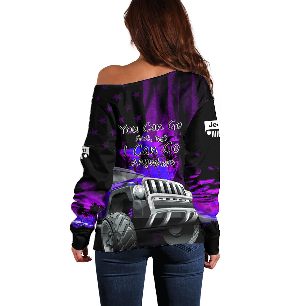 purple-jeep-off-shoulder-sweater-you-can-go-fast-but-i-can-go-anywhere