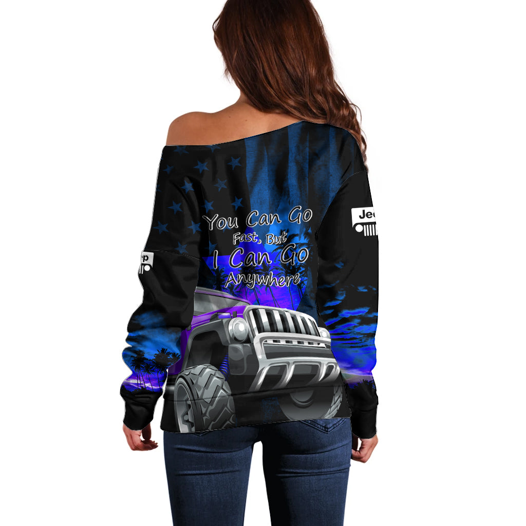 blue-jeep-off-shoulder-sweater-you-can-go-fast-but-i-can-go-anywhere