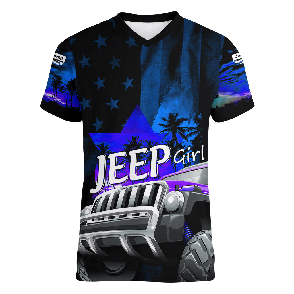 blue-jeep-women-v-neck-t-shirt-you-can-go-fast-but-i-can-go-anywhere