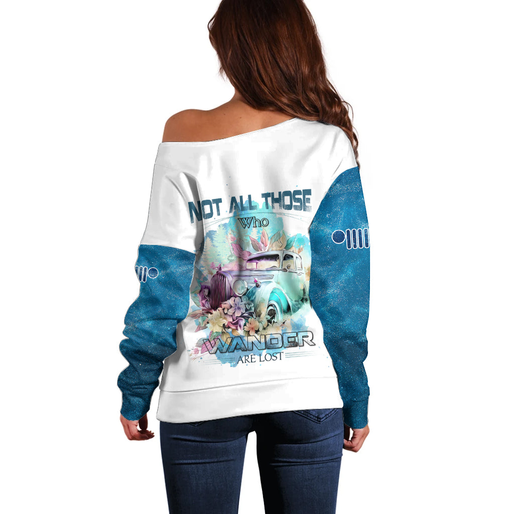 blue-jeep-galaxy-off-shoulder-sweater-not-all-those-who-wander-are-lost