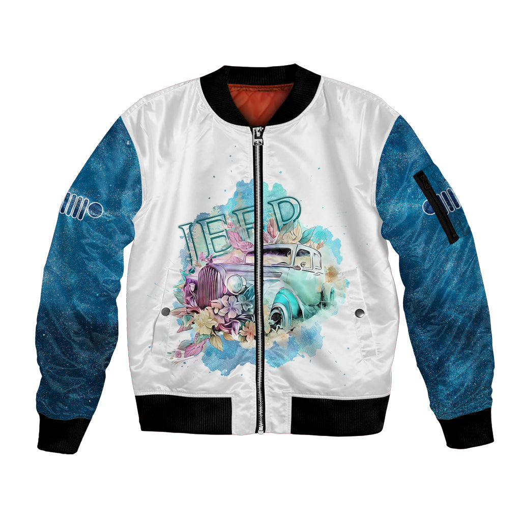 blue-jeep-galaxy-sleeve-zip-bomber-jacket-not-all-those-who-wander-are-lost