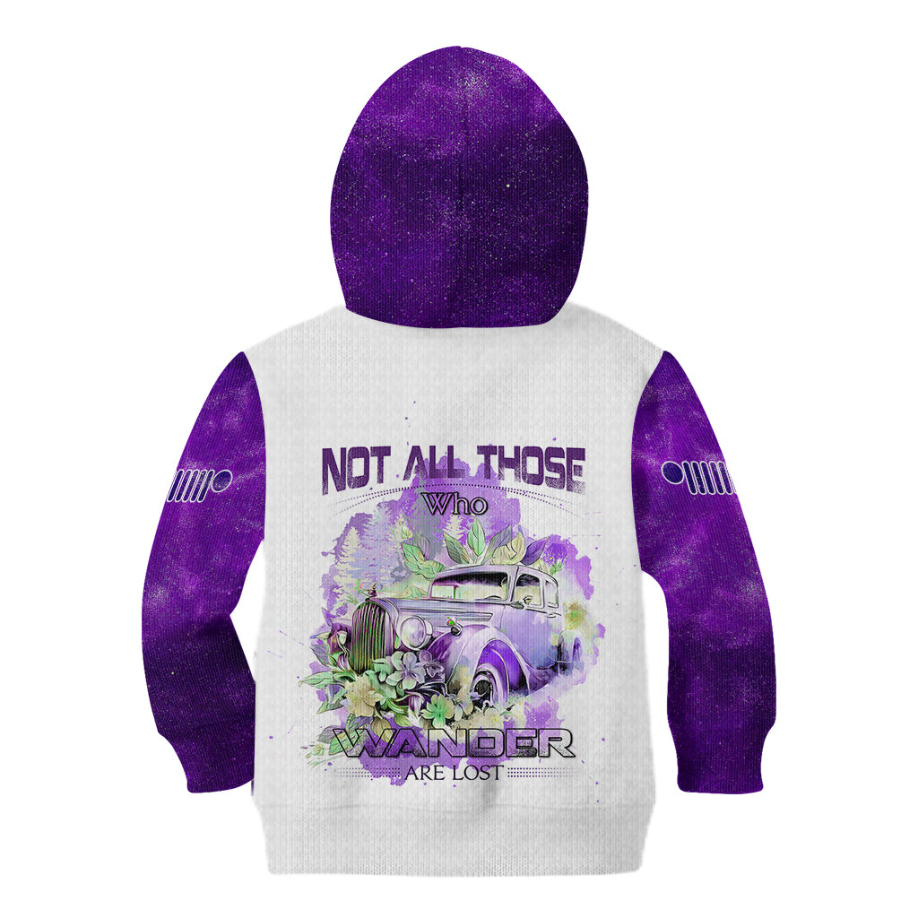 purple-jeep-galaxy-kid-hoodie-not-all-those-who-wander-are-lost