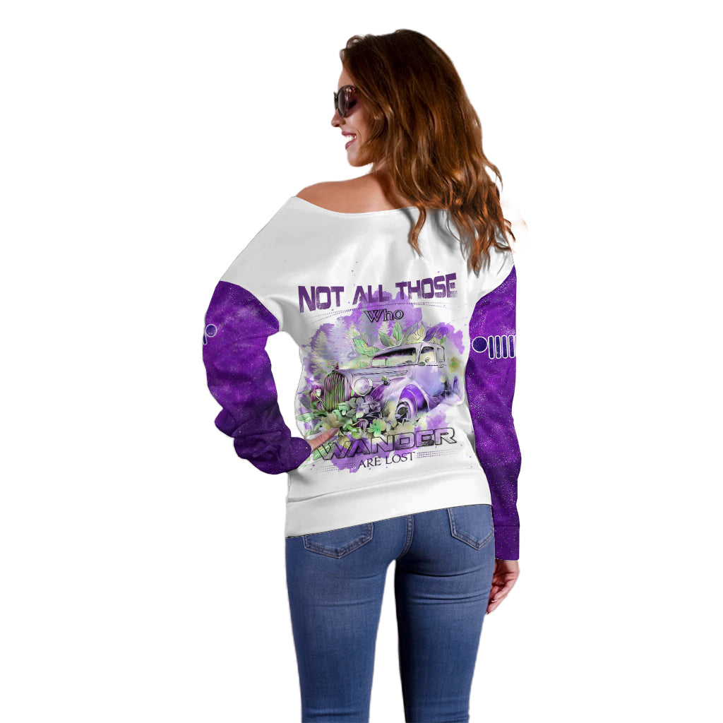 purple-jeep-galaxy-off-shoulder-sweater-not-all-those-who-wander-are-lost