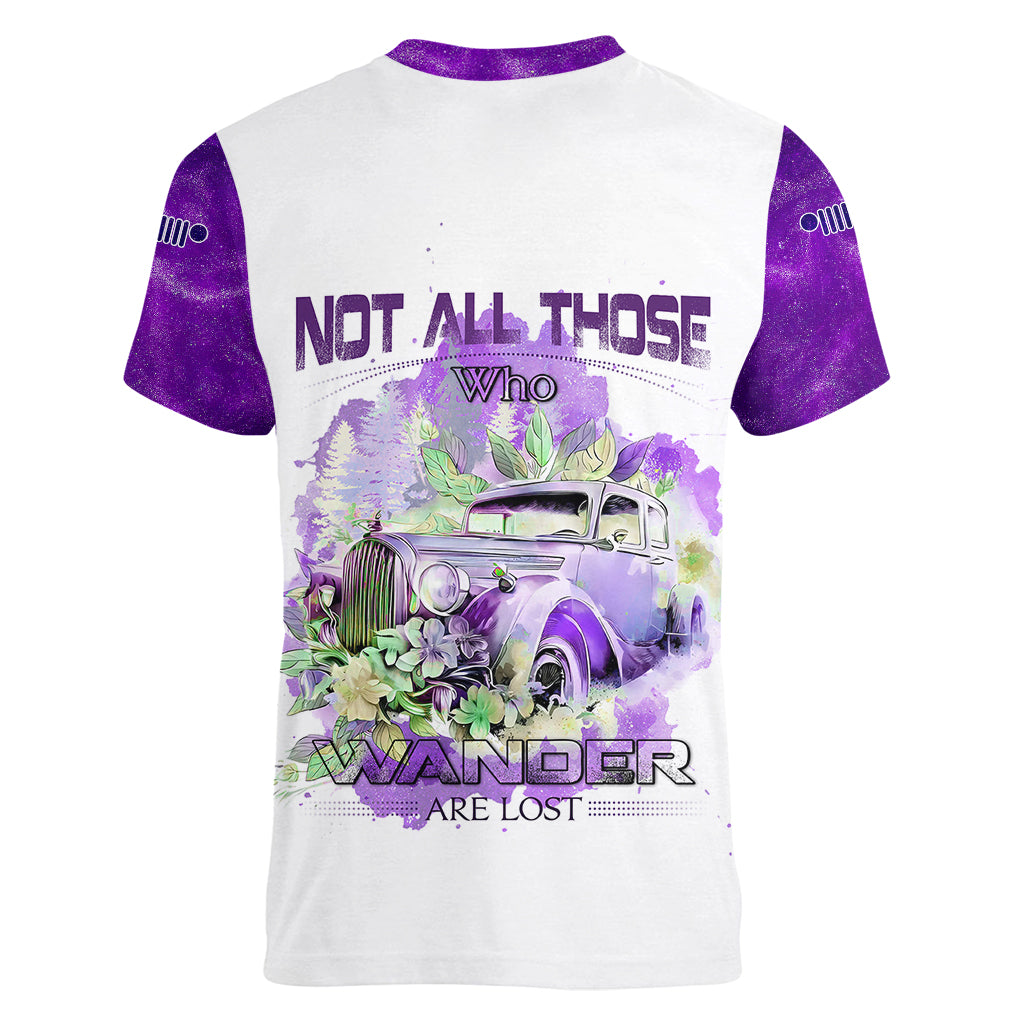 purple-jeep-galaxy-women-v-neck-t-shirt-not-all-those-who-wander-are-lost