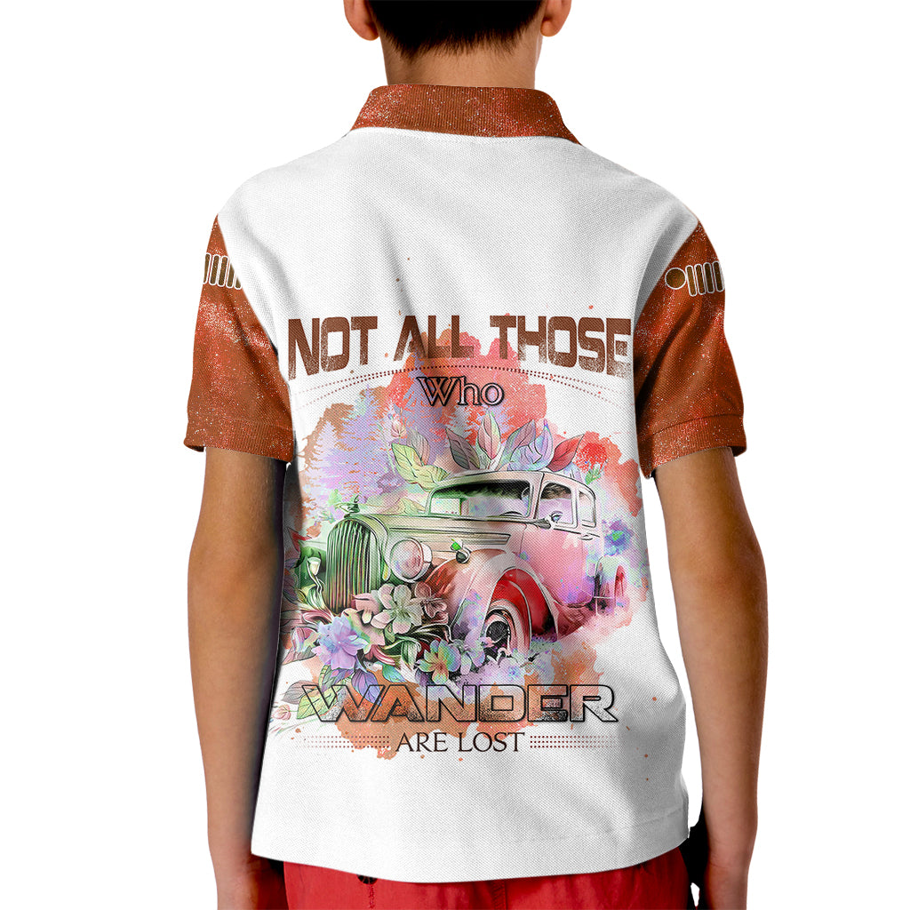 orange-jeep-galaxy-kid-polo-shirt-not-all-those-who-wander-are-lost