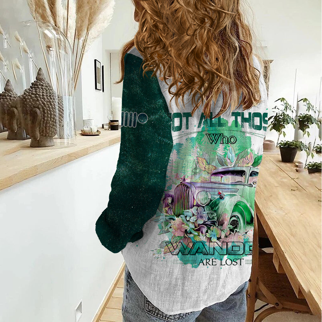 green-jeep-galaxy-women-casual-shirt-not-all-those-who-wander-are-lost