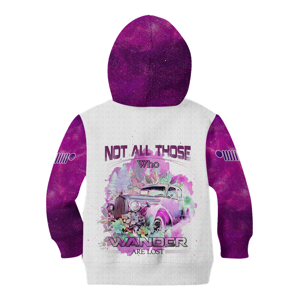 pink-jeep-galaxy-kid-hoodie-not-all-those-who-wander-are-lost