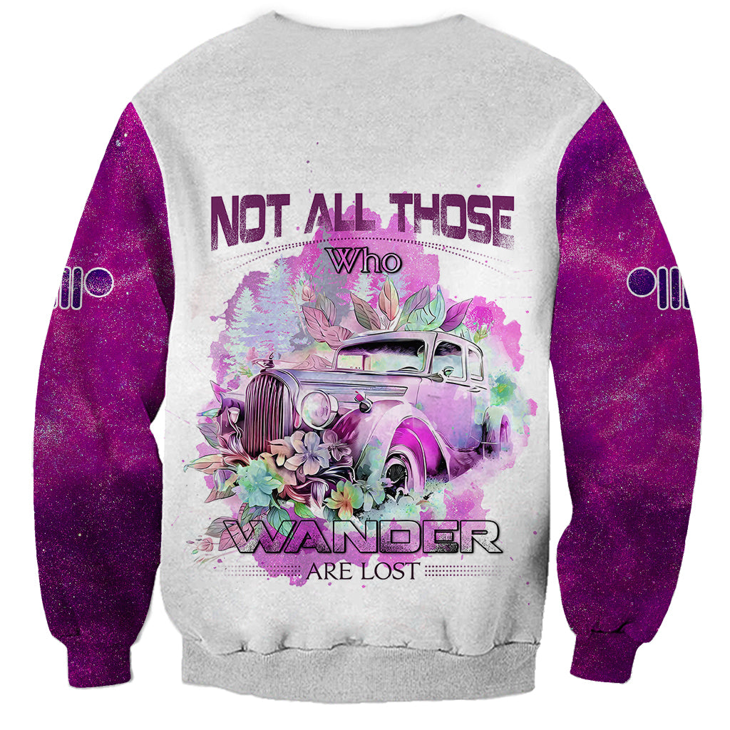 pink-jeep-galaxy-sweatshirt-not-all-those-who-wander-are-lost