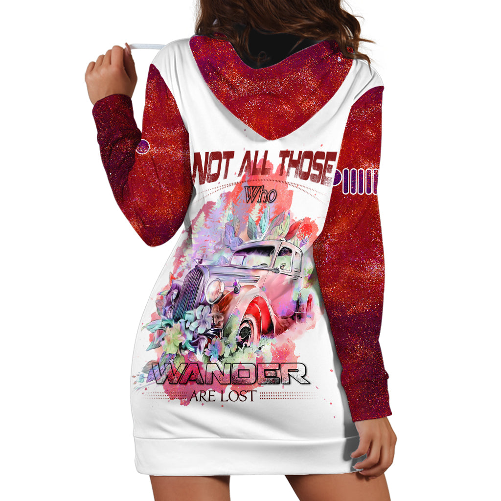 red-jeep-galaxy-hoodie-dress-not-all-those-who-wander-are-lost