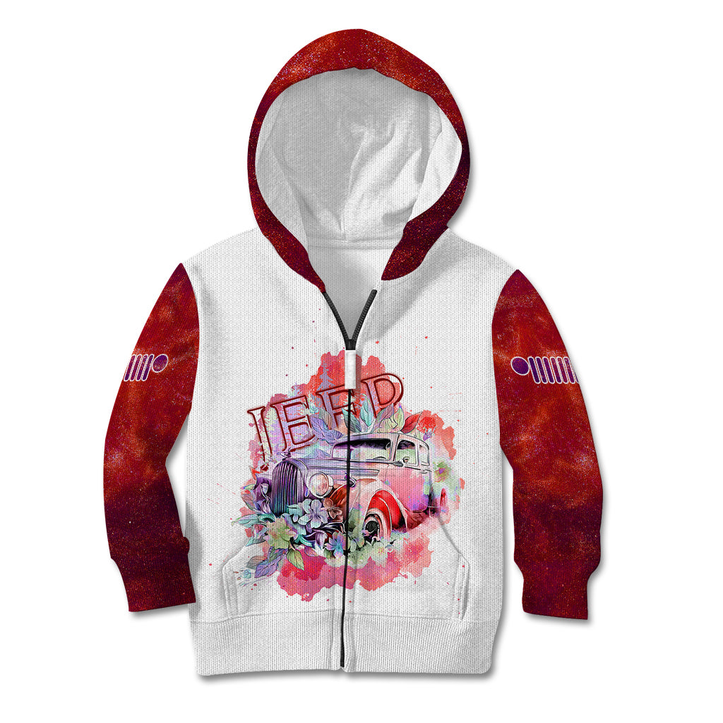 red-jeep-galaxy-kid-hoodie-not-all-those-who-wander-are-lost