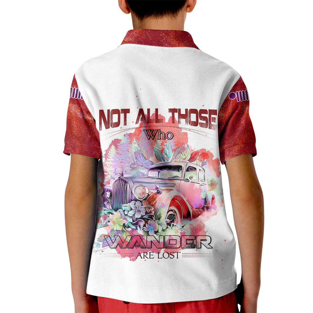 red-jeep-galaxy-kid-polo-shirt-not-all-those-who-wander-are-lost