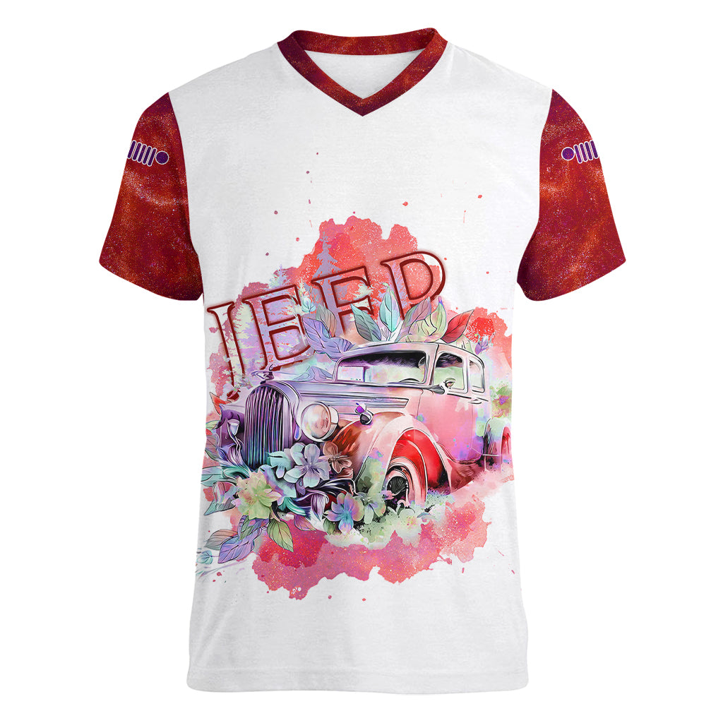 red-jeep-galaxy-women-v-neck-t-shirt-not-all-those-who-wander-are-lost