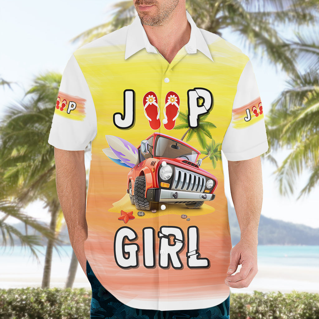 jeep-girl-hawaiian-shirt-surfing-with-the-sea