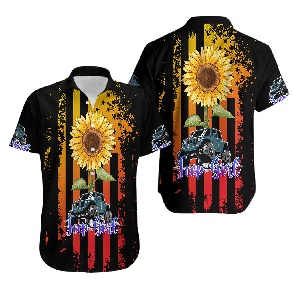 jeep-girl-hawaiian-shirt-sunflowers-mix-american-flag