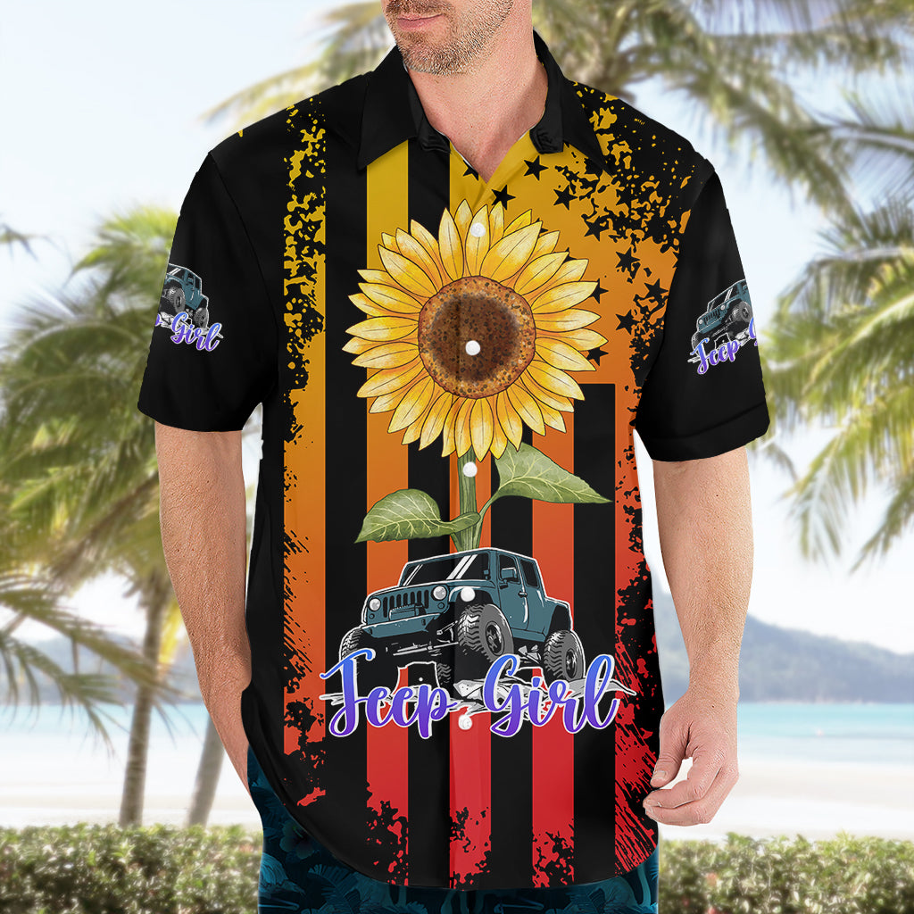 jeep-girl-hawaiian-shirt-sunflowers-mix-american-flag