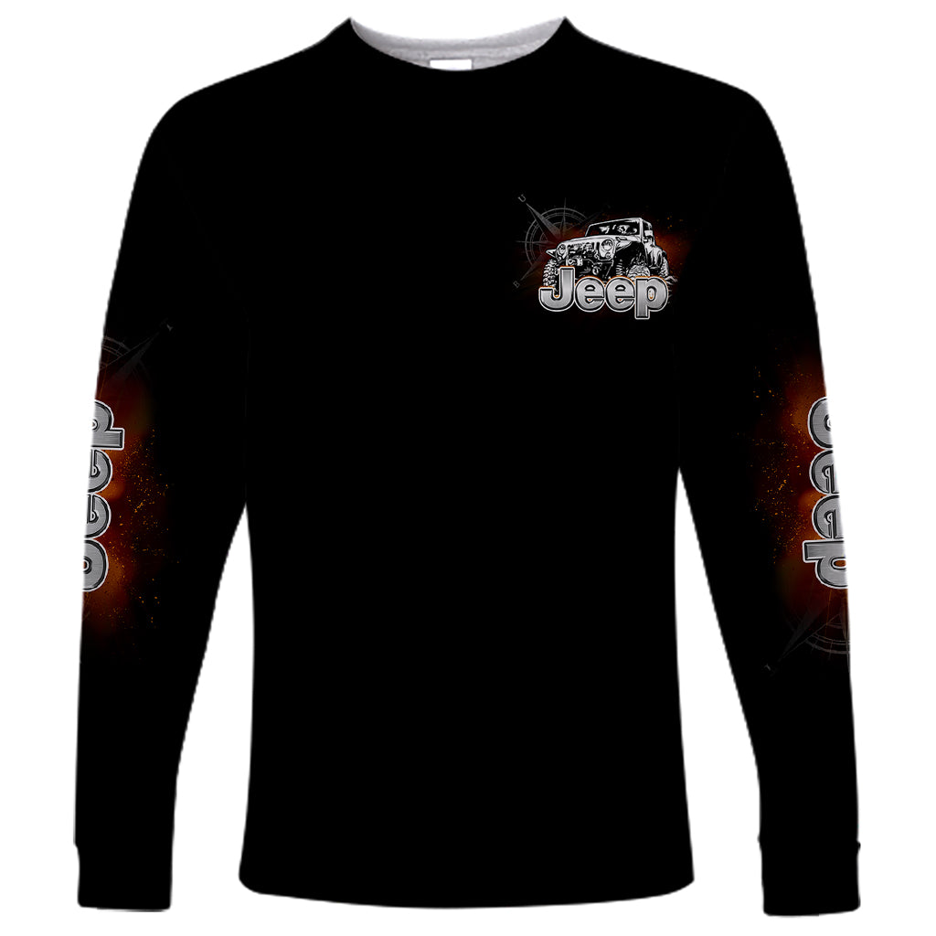 black-jeep-long-sleeve-shirt-not-all-who-wander-are-lost-compass