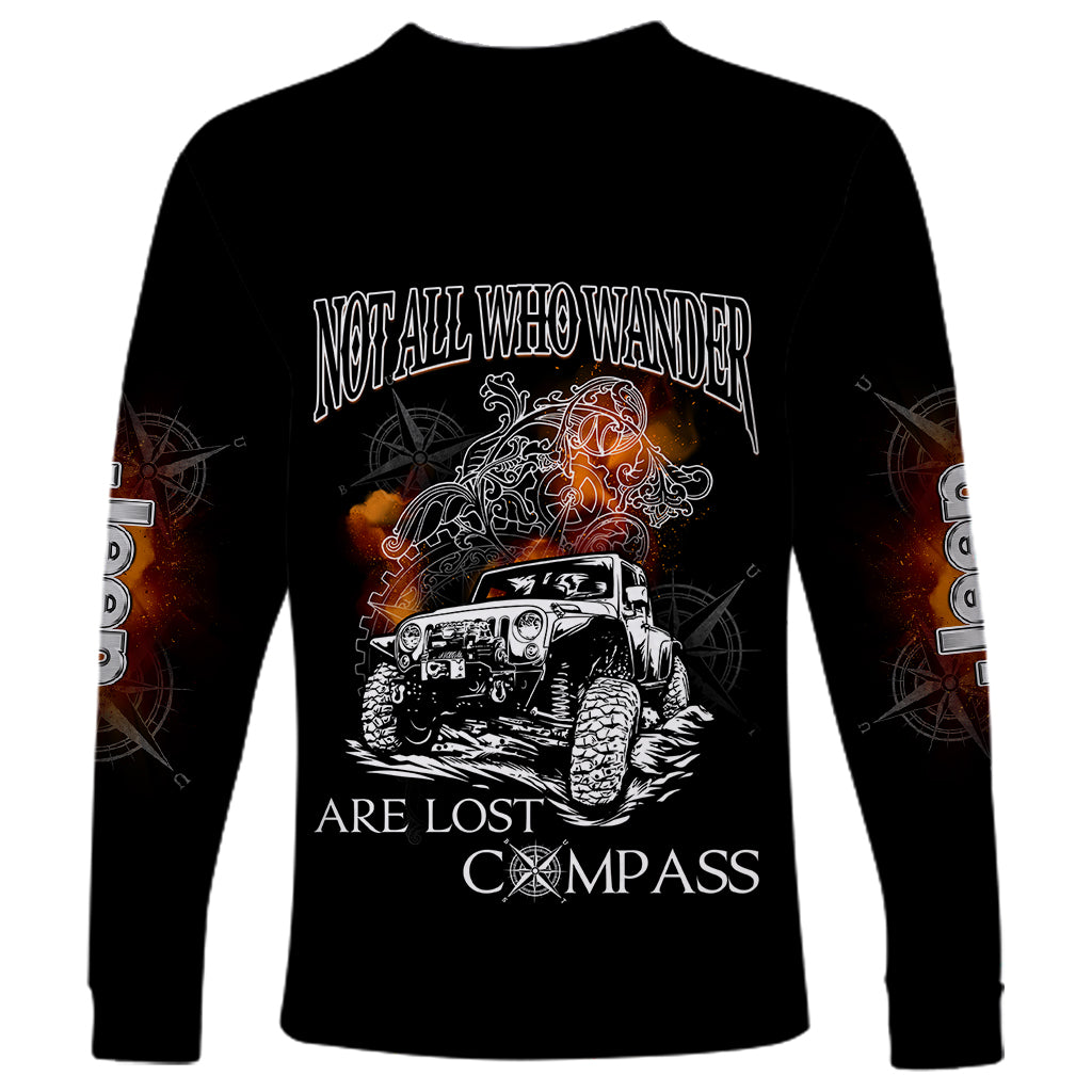 black-jeep-long-sleeve-shirt-not-all-who-wander-are-lost-compass