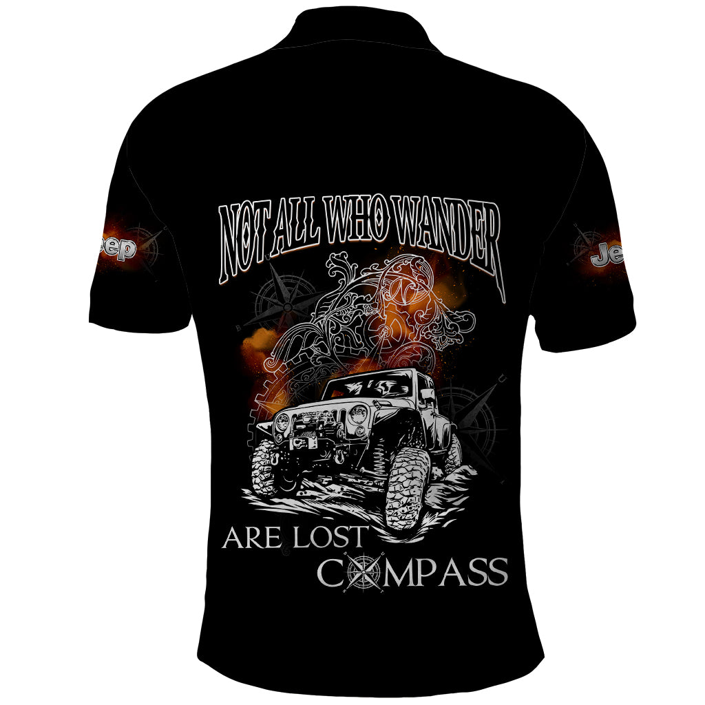 black-jeep-polo-shirt-not-all-who-wander-are-lost-compass