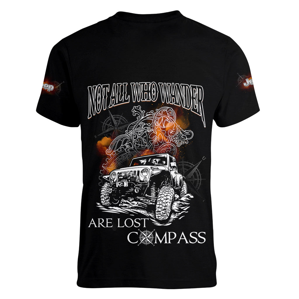 black-jeep-women-v-neck-t-shirt-not-all-who-wander-are-lost-compass