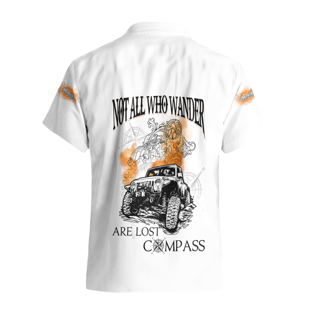 white-jeep-hawaiian-shirt-not-all-who-wander-are-lost-compass