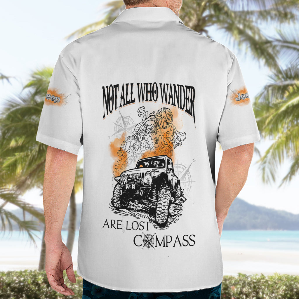 white-jeep-hawaiian-shirt-not-all-who-wander-are-lost-compass