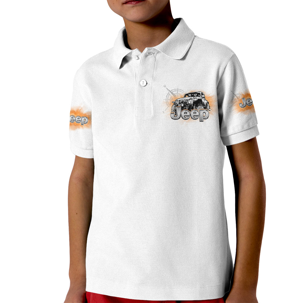 white-jeep-kid-polo-shirt-not-all-who-wander-are-lost-compass