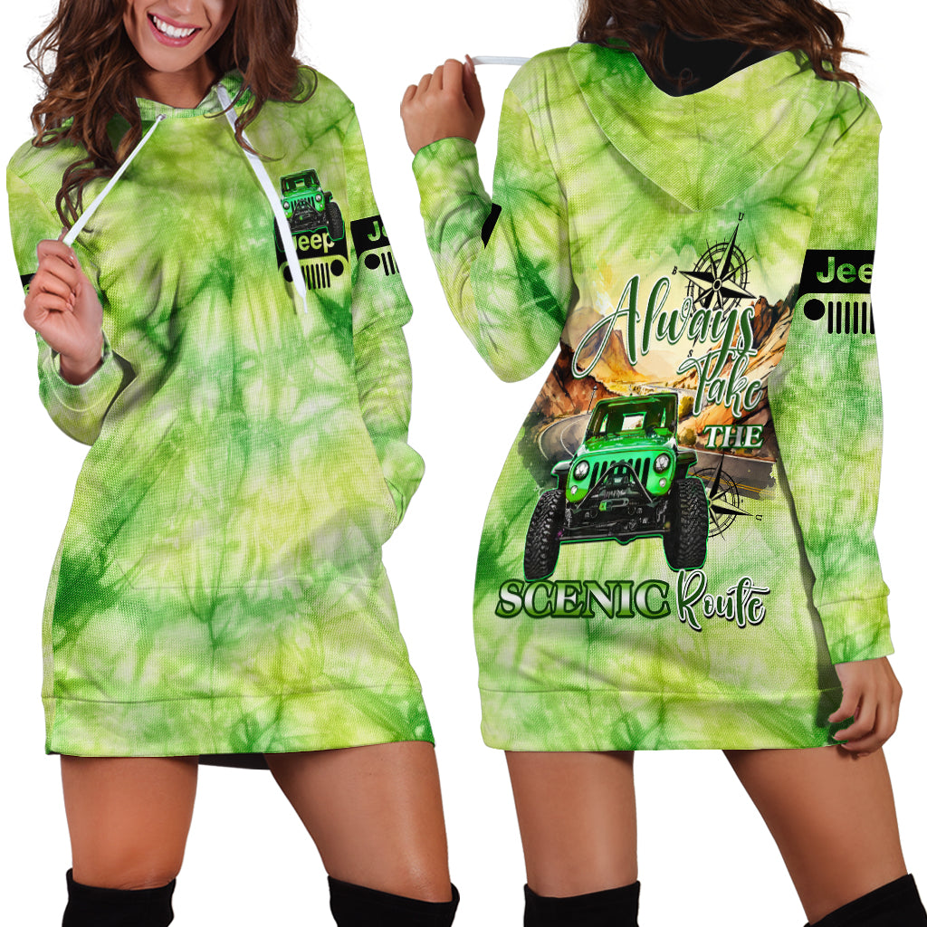 green-jeep-tie-dye-hoodie-dress-always-take-the-scenic-route