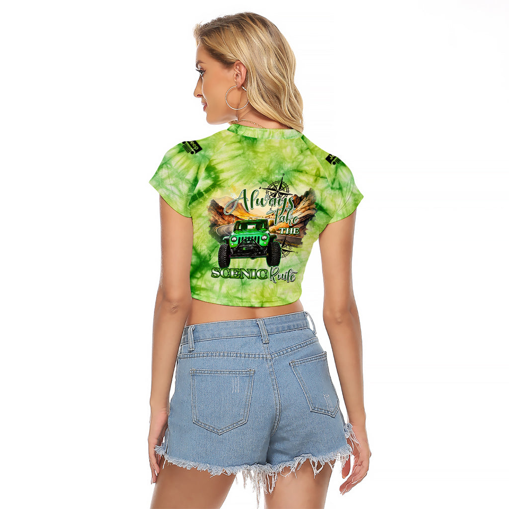 green-jeep-tie-dye-raglan-cropped-t-shirt-always-take-the-scenic-route