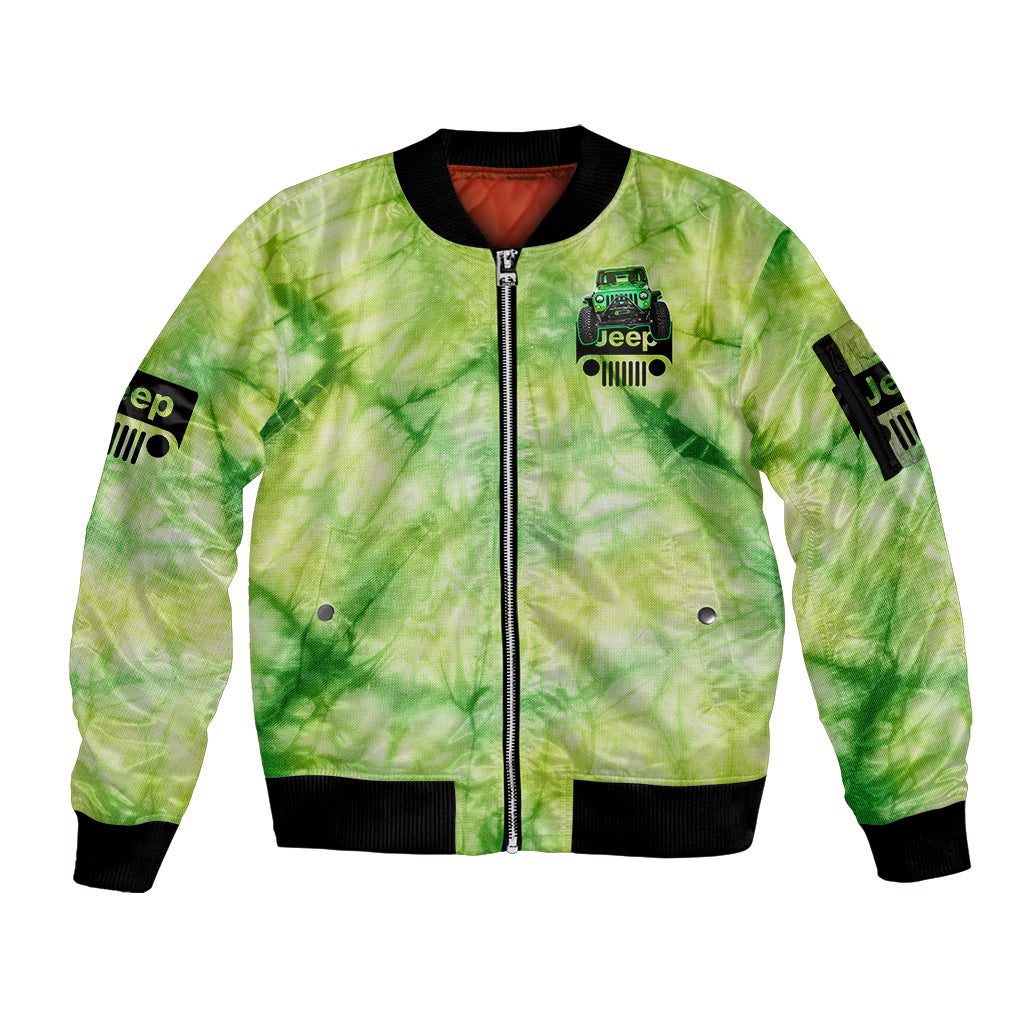 green-jeep-tie-dye-sleeve-zip-bomber-jacket-always-take-the-scenic-route