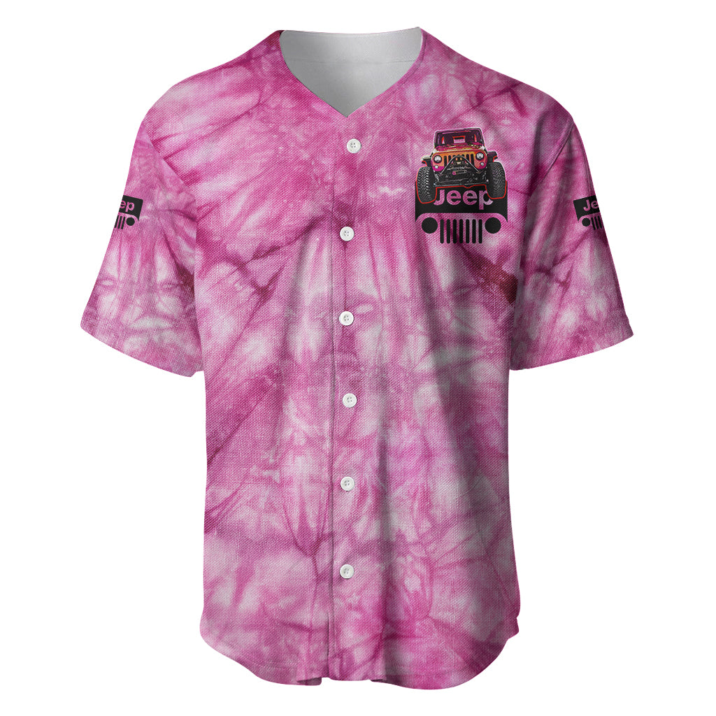 pink-jeep-tie-dye-baseball-jersey-always-take-the-scenic-route