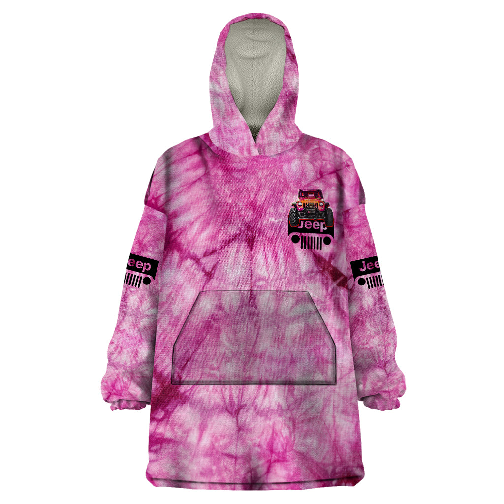 pink-jeep-tie-dye-wearable-blanket-hoodie-always-take-the-scenic-route