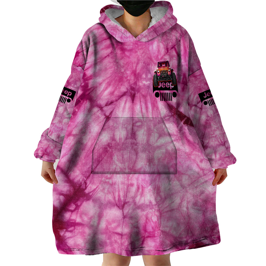 pink-jeep-tie-dye-wearable-blanket-hoodie-always-take-the-scenic-route